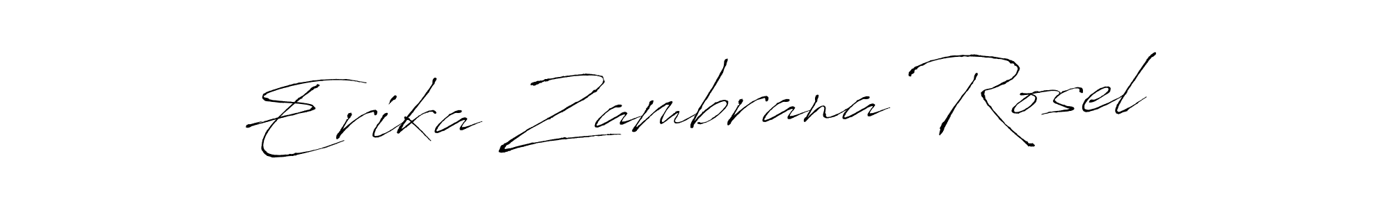 Erika Zambrana Rosel stylish signature style. Best Handwritten Sign (Antro_Vectra) for my name. Handwritten Signature Collection Ideas for my name Erika Zambrana Rosel. Erika Zambrana Rosel signature style 6 images and pictures png