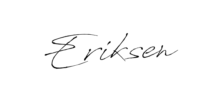 Eriksen stylish signature style. Best Handwritten Sign (Antro_Vectra) for my name. Handwritten Signature Collection Ideas for my name Eriksen. Eriksen signature style 6 images and pictures png