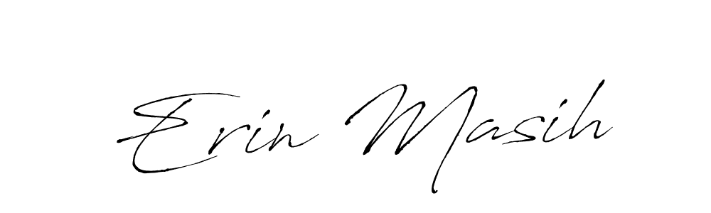 Erin Masih stylish signature style. Best Handwritten Sign (Antro_Vectra) for my name. Handwritten Signature Collection Ideas for my name Erin Masih. Erin Masih signature style 6 images and pictures png
