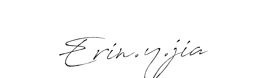 Design your own signature with our free online signature maker. With this signature software, you can create a handwritten (Antro_Vectra) signature for name Erin.y.jia. Erin.y.jia signature style 6 images and pictures png