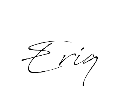 Eriq stylish signature style. Best Handwritten Sign (Antro_Vectra) for my name. Handwritten Signature Collection Ideas for my name Eriq. Eriq signature style 6 images and pictures png