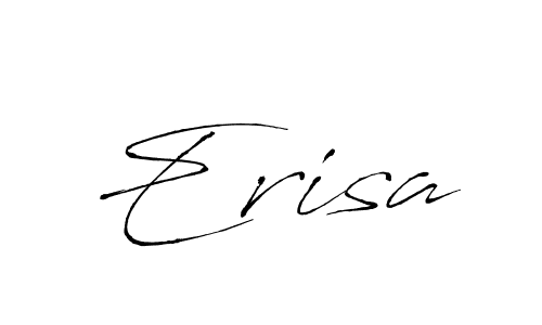 How to make Erisa name signature. Use Antro_Vectra style for creating short signs online. This is the latest handwritten sign. Erisa signature style 6 images and pictures png