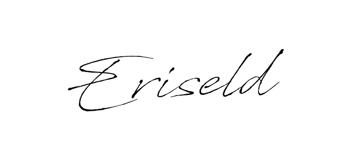 Eriseld stylish signature style. Best Handwritten Sign (Antro_Vectra) for my name. Handwritten Signature Collection Ideas for my name Eriseld. Eriseld signature style 6 images and pictures png