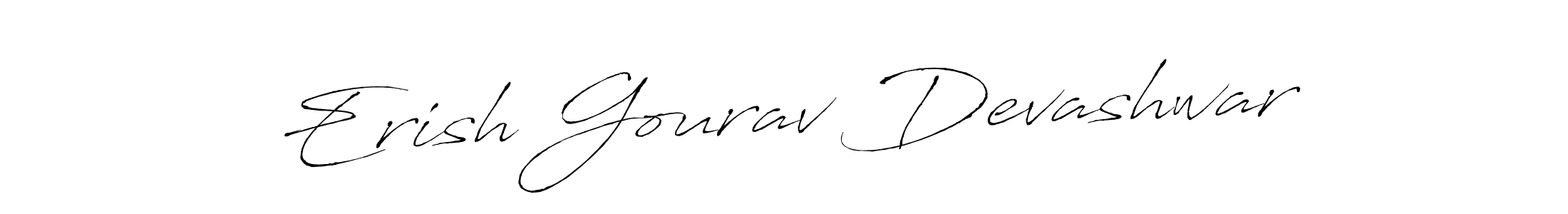 Also You can easily find your signature by using the search form. We will create Erish Gourav Devashwar name handwritten signature images for you free of cost using Antro_Vectra sign style. Erish Gourav Devashwar signature style 6 images and pictures png