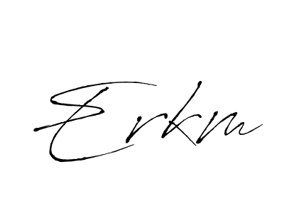 It looks lik you need a new signature style for name Erkm. Design unique handwritten (Antro_Vectra) signature with our free signature maker in just a few clicks. Erkm signature style 6 images and pictures png