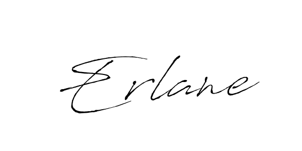 Use a signature maker to create a handwritten signature online. With this signature software, you can design (Antro_Vectra) your own signature for name Erlane. Erlane signature style 6 images and pictures png