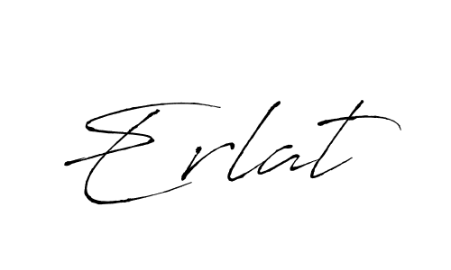 Erlat stylish signature style. Best Handwritten Sign (Antro_Vectra) for my name. Handwritten Signature Collection Ideas for my name Erlat. Erlat signature style 6 images and pictures png