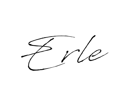 How to make Erle signature? Antro_Vectra is a professional autograph style. Create handwritten signature for Erle name. Erle signature style 6 images and pictures png