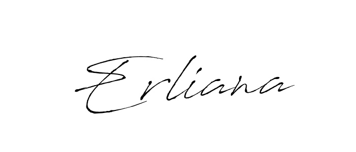 How to make Erliana name signature. Use Antro_Vectra style for creating short signs online. This is the latest handwritten sign. Erliana signature style 6 images and pictures png