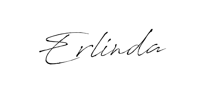 Design your own signature with our free online signature maker. With this signature software, you can create a handwritten (Antro_Vectra) signature for name Erlinda. Erlinda signature style 6 images and pictures png