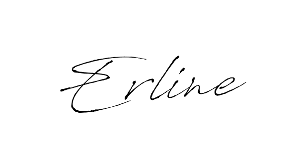 Also we have Erline name is the best signature style. Create professional handwritten signature collection using Antro_Vectra autograph style. Erline signature style 6 images and pictures png