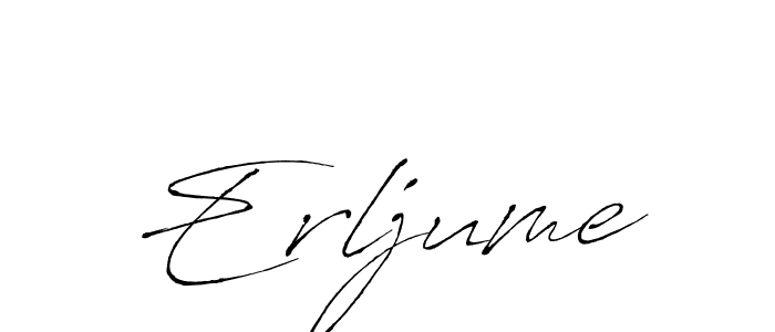 Also we have Erljume name is the best signature style. Create professional handwritten signature collection using Antro_Vectra autograph style. Erljume signature style 6 images and pictures png