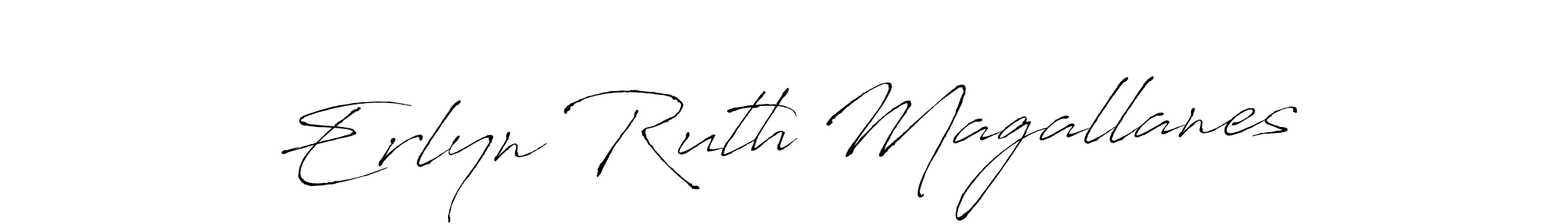 Also we have Erlyn Ruth Magallanes name is the best signature style. Create professional handwritten signature collection using Antro_Vectra autograph style. Erlyn Ruth Magallanes signature style 6 images and pictures png