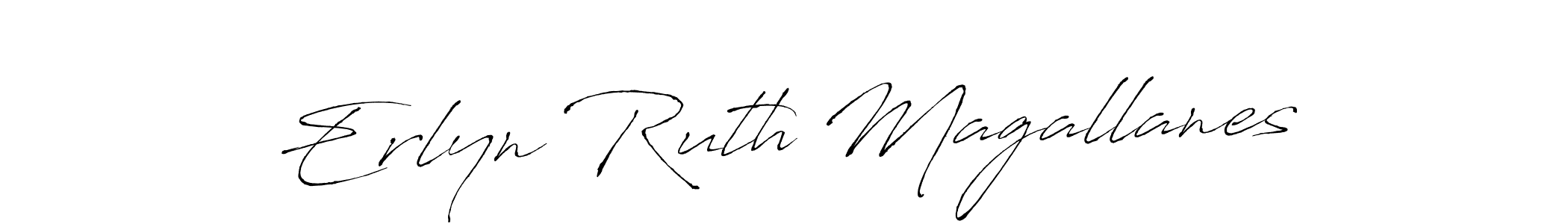 Design your own signature with our free online signature maker. With this signature software, you can create a handwritten (Antro_Vectra) signature for name Erlyn Ruth Magallanes. Erlyn Ruth Magallanes signature style 6 images and pictures png