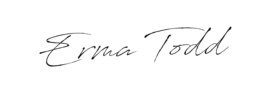 Also we have Erma Todd name is the best signature style. Create professional handwritten signature collection using Antro_Vectra autograph style. Erma Todd signature style 6 images and pictures png