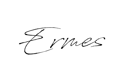 Design your own signature with our free online signature maker. With this signature software, you can create a handwritten (Antro_Vectra) signature for name Ermes. Ermes signature style 6 images and pictures png