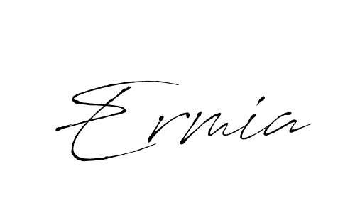 How to make Ermia signature? Antro_Vectra is a professional autograph style. Create handwritten signature for Ermia name. Ermia signature style 6 images and pictures png
