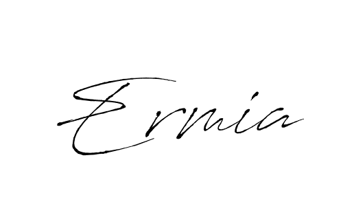 How to make Ermia name signature. Use Antro_Vectra style for creating short signs online. This is the latest handwritten sign. Ermia signature style 6 images and pictures png