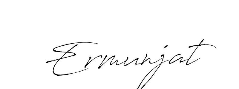 The best way (Antro_Vectra) to make a short signature is to pick only two or three words in your name. The name Ermunjat include a total of six letters. For converting this name. Ermunjat signature style 6 images and pictures png