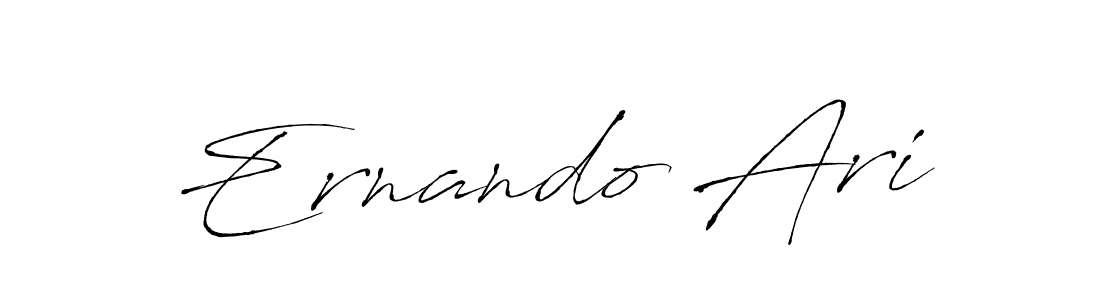 Use a signature maker to create a handwritten signature online. With this signature software, you can design (Antro_Vectra) your own signature for name Ernando Ari. Ernando Ari signature style 6 images and pictures png