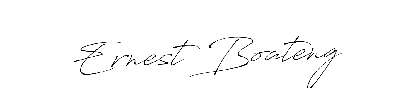 How to make Ernest Boateng name signature. Use Antro_Vectra style for creating short signs online. This is the latest handwritten sign. Ernest Boateng signature style 6 images and pictures png
