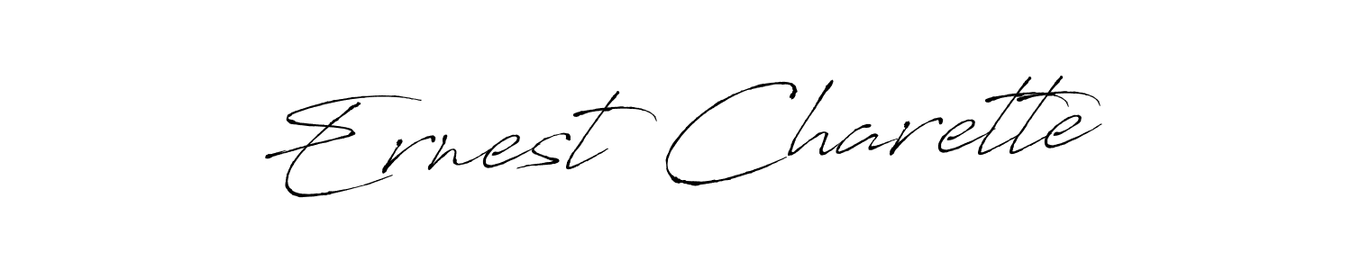 Use a signature maker to create a handwritten signature online. With this signature software, you can design (Antro_Vectra) your own signature for name Ernest Charette. Ernest Charette signature style 6 images and pictures png