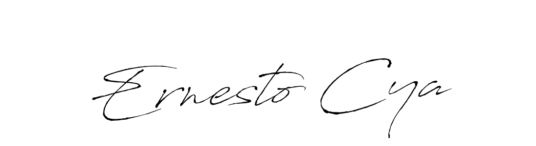 Antro_Vectra is a professional signature style that is perfect for those who want to add a touch of class to their signature. It is also a great choice for those who want to make their signature more unique. Get Ernesto Cya name to fancy signature for free. Ernesto Cya signature style 6 images and pictures png