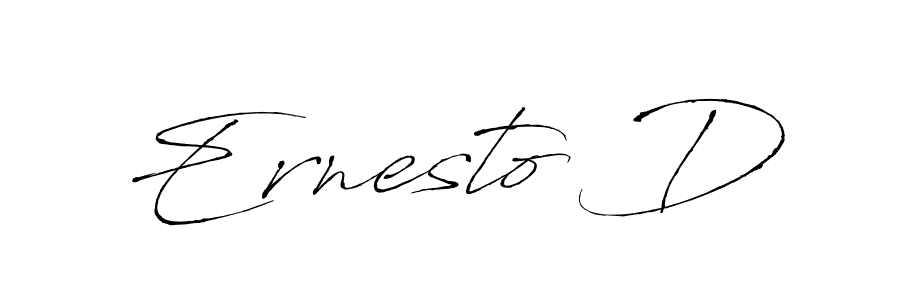 How to make Ernesto D name signature. Use Antro_Vectra style for creating short signs online. This is the latest handwritten sign. Ernesto D signature style 6 images and pictures png