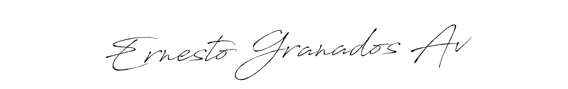 Make a beautiful signature design for name Ernesto Granados Av. With this signature (Antro_Vectra) style, you can create a handwritten signature for free. Ernesto Granados Av signature style 6 images and pictures png