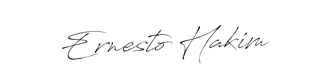 Ernesto Hakim stylish signature style. Best Handwritten Sign (Antro_Vectra) for my name. Handwritten Signature Collection Ideas for my name Ernesto Hakim. Ernesto Hakim signature style 6 images and pictures png