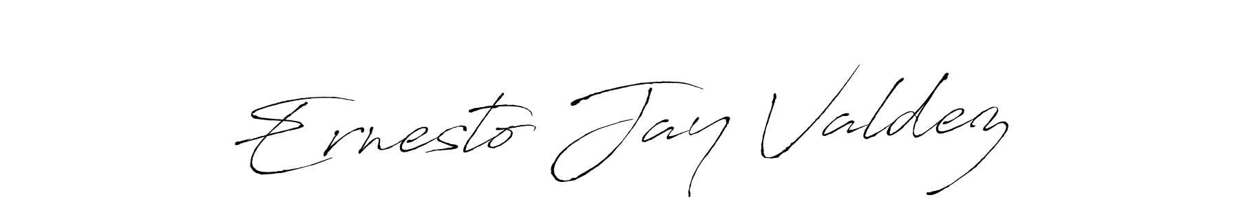 Create a beautiful signature design for name Ernesto Jay Valdez. With this signature (Antro_Vectra) fonts, you can make a handwritten signature for free. Ernesto Jay Valdez signature style 6 images and pictures png