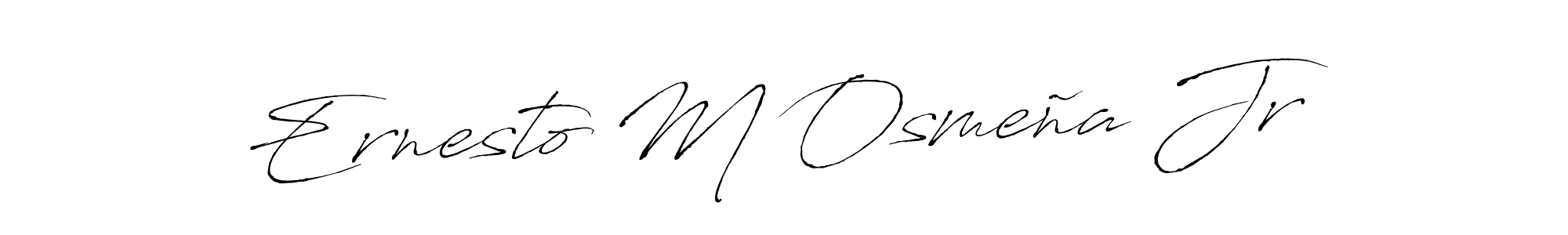 Make a short Ernesto M Osmeña Jr signature style. Manage your documents anywhere anytime using Antro_Vectra. Create and add eSignatures, submit forms, share and send files easily. Ernesto M Osmeña Jr signature style 6 images and pictures png