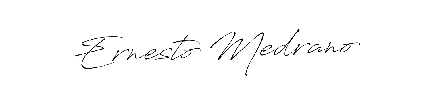 Create a beautiful signature design for name Ernesto Medrano. With this signature (Antro_Vectra) fonts, you can make a handwritten signature for free. Ernesto Medrano signature style 6 images and pictures png