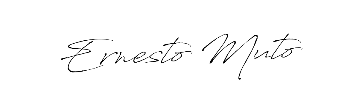 Ernesto Muto stylish signature style. Best Handwritten Sign (Antro_Vectra) for my name. Handwritten Signature Collection Ideas for my name Ernesto Muto. Ernesto Muto signature style 6 images and pictures png