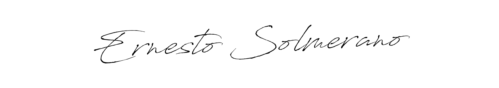 Antro_Vectra is a professional signature style that is perfect for those who want to add a touch of class to their signature. It is also a great choice for those who want to make their signature more unique. Get Ernesto Solmerano name to fancy signature for free. Ernesto Solmerano signature style 6 images and pictures png