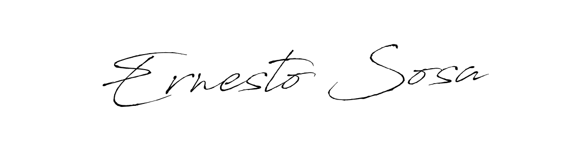 Design your own signature with our free online signature maker. With this signature software, you can create a handwritten (Antro_Vectra) signature for name Ernesto Sosa. Ernesto Sosa signature style 6 images and pictures png