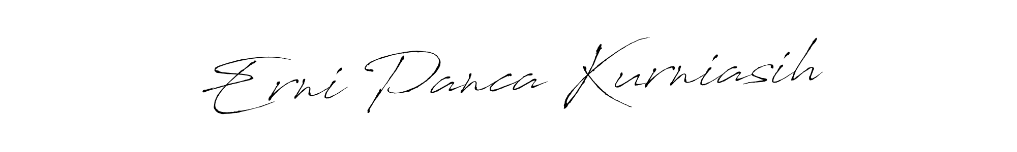 Create a beautiful signature design for name Erni Panca Kurniasih. With this signature (Antro_Vectra) fonts, you can make a handwritten signature for free. Erni Panca Kurniasih signature style 6 images and pictures png