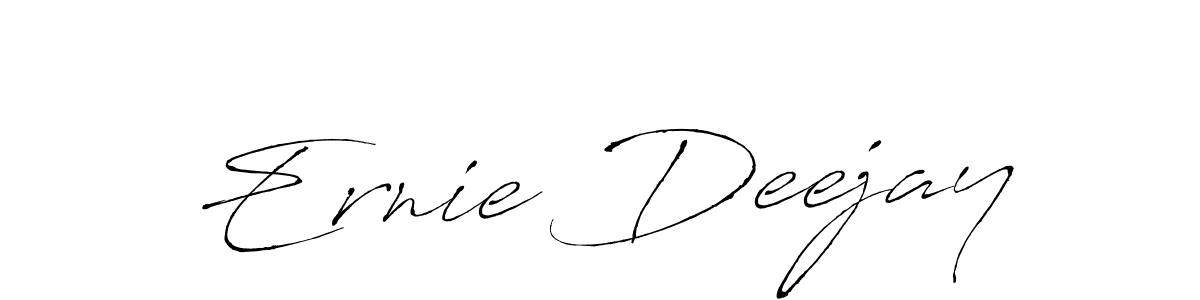 Make a beautiful signature design for name Ernie Deejay. With this signature (Antro_Vectra) style, you can create a handwritten signature for free. Ernie Deejay signature style 6 images and pictures png