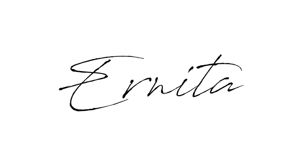 You should practise on your own different ways (Antro_Vectra) to write your name (Ernita) in signature. don't let someone else do it for you. Ernita signature style 6 images and pictures png