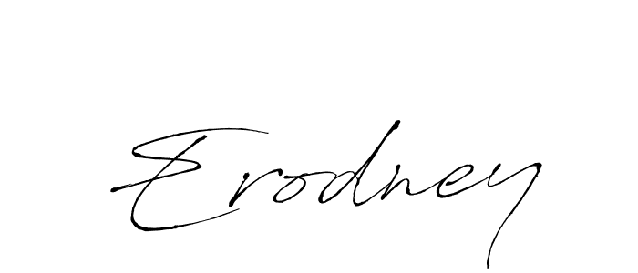 Make a beautiful signature design for name Erodney. With this signature (Antro_Vectra) style, you can create a handwritten signature for free. Erodney signature style 6 images and pictures png