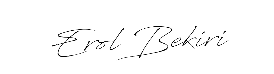 Design your own signature with our free online signature maker. With this signature software, you can create a handwritten (Antro_Vectra) signature for name Erol Bekiri. Erol Bekiri signature style 6 images and pictures png