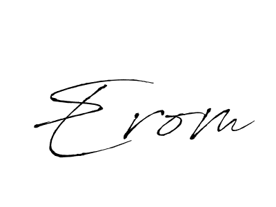 Also You can easily find your signature by using the search form. We will create Erom name handwritten signature images for you free of cost using Antro_Vectra sign style. Erom signature style 6 images and pictures png