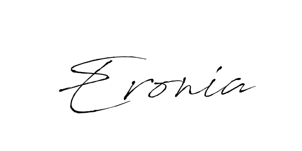 How to make Eronia signature? Antro_Vectra is a professional autograph style. Create handwritten signature for Eronia name. Eronia signature style 6 images and pictures png