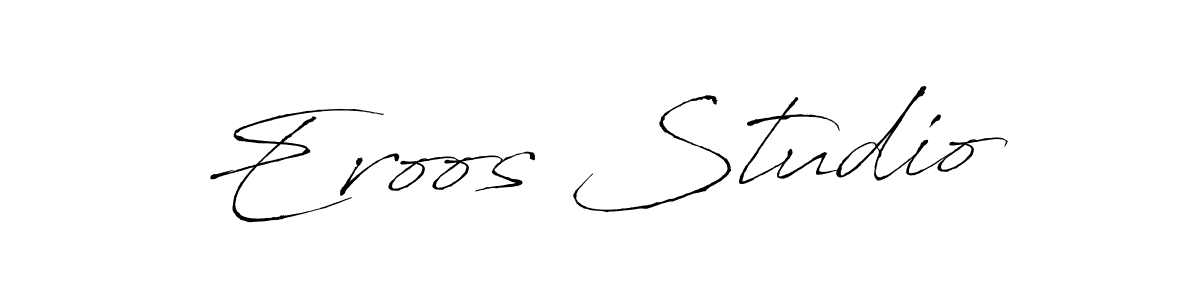 How to make Eroos Studio name signature. Use Antro_Vectra style for creating short signs online. This is the latest handwritten sign. Eroos Studio signature style 6 images and pictures png