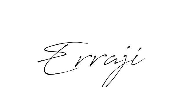 if you are searching for the best signature style for your name Erraji. so please give up your signature search. here we have designed multiple signature styles  using Antro_Vectra. Erraji signature style 6 images and pictures png