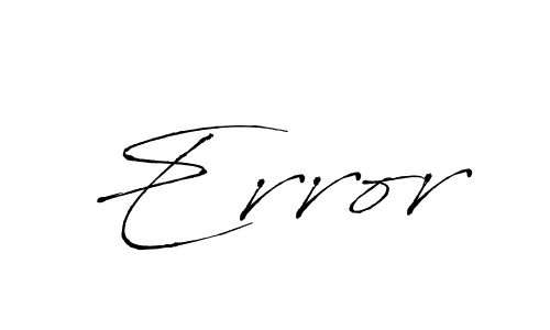Make a beautiful signature design for name Error. With this signature (Antro_Vectra) style, you can create a handwritten signature for free. Error signature style 6 images and pictures png