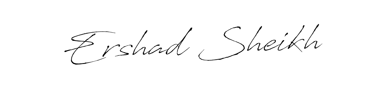 Make a beautiful signature design for name Ershad Sheikh. Use this online signature maker to create a handwritten signature for free. Ershad Sheikh signature style 6 images and pictures png