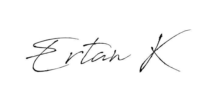The best way (Antro_Vectra) to make a short signature is to pick only two or three words in your name. The name Ertan K include a total of six letters. For converting this name. Ertan K signature style 6 images and pictures png