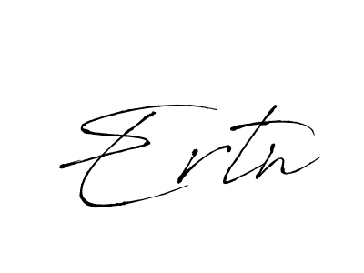 Create a beautiful signature design for name Ertn. With this signature (Antro_Vectra) fonts, you can make a handwritten signature for free. Ertn signature style 6 images and pictures png