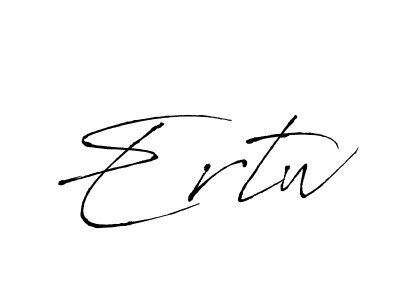 How to make Ertw signature? Antro_Vectra is a professional autograph style. Create handwritten signature for Ertw name. Ertw signature style 6 images and pictures png